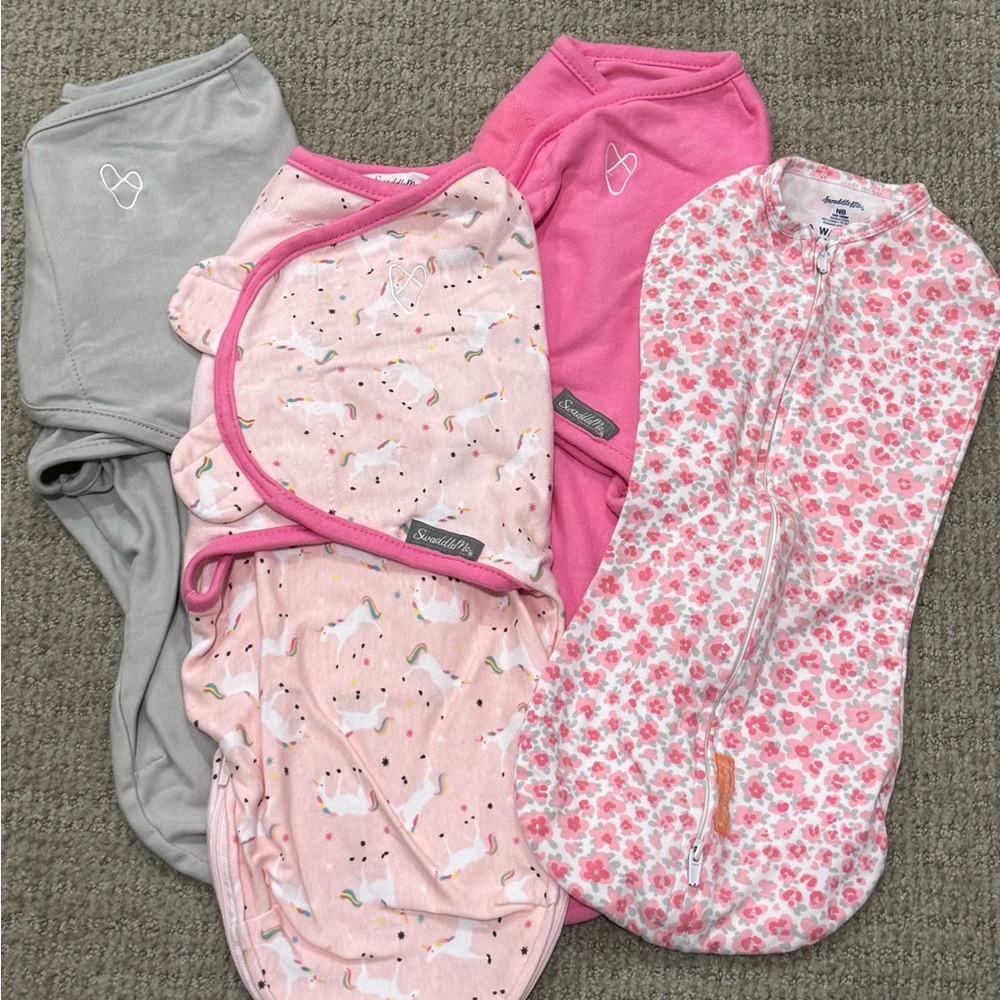 Pink and Gray Baby Assorted SwaddleMe